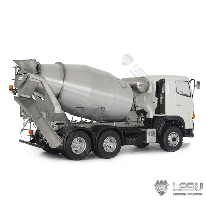 LESU 1/14 6x6 Mixer Truck for Unpainted Metal Remote Controlled Concrete Car Agitating Lorry Model W/O Radio Controller Battery