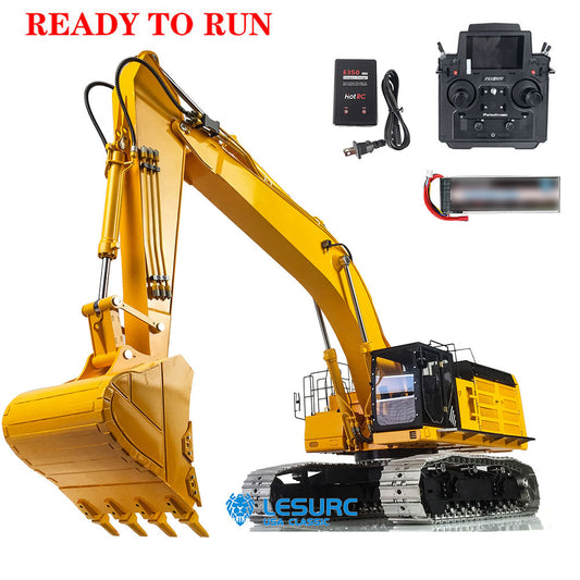 LESU 1/14 Hydraulic RC Excavator 374 C374F Finished Radio Controlled Digger Heavy Machine Construction Car PL18EV LITE Battery