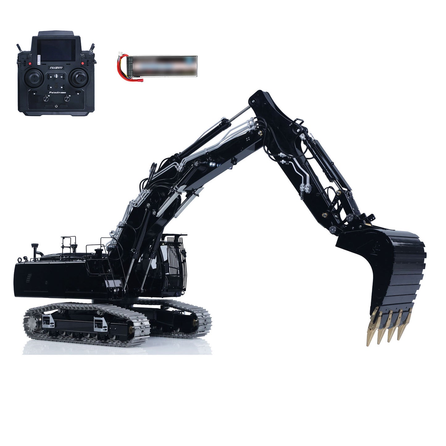 IN STOCK LESU LR956 1/14 Metal RC Hydraulic Excavator 3 Arms Remote Control Digger Model With PL18EV LITE Radio System Brushless Motor