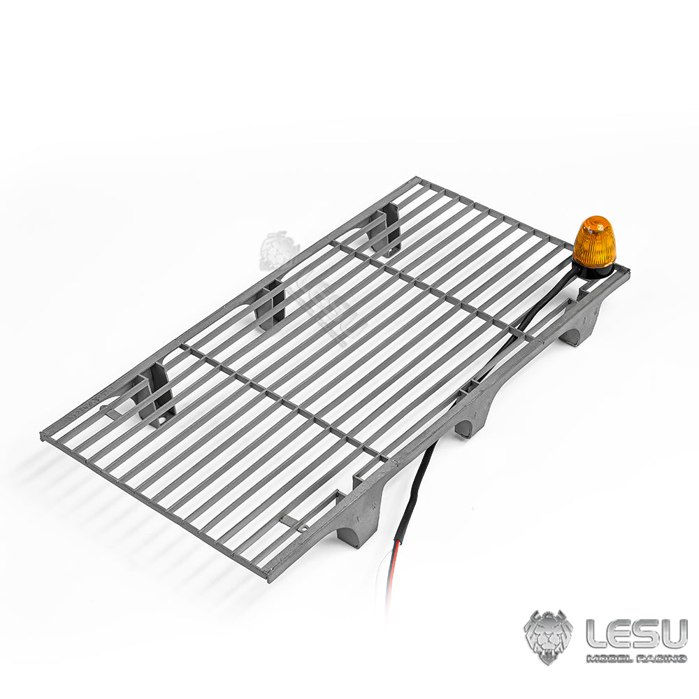 Metal Quick Released Coupler Cab Guardrail Lighting LED Lamp for LESU 1/14 RC Hydraulic Excavator Aoue LR945 DIY Parts