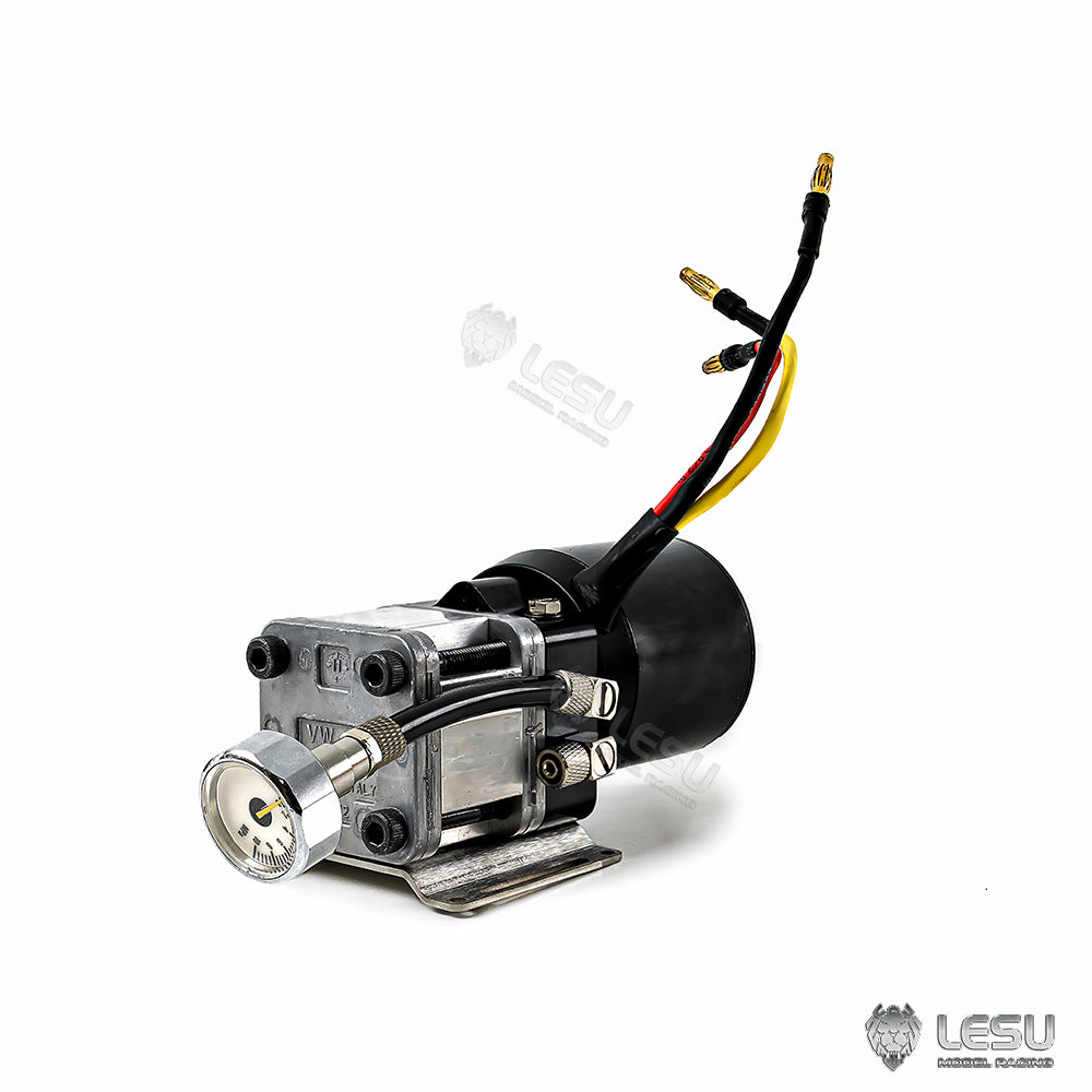 LESU Metal High Pressure Oil Pump W/ ESC Motor Hobbywing Sapre Parts for 1/14 RC Hydraulic Truck Excavator Digger Model DIY