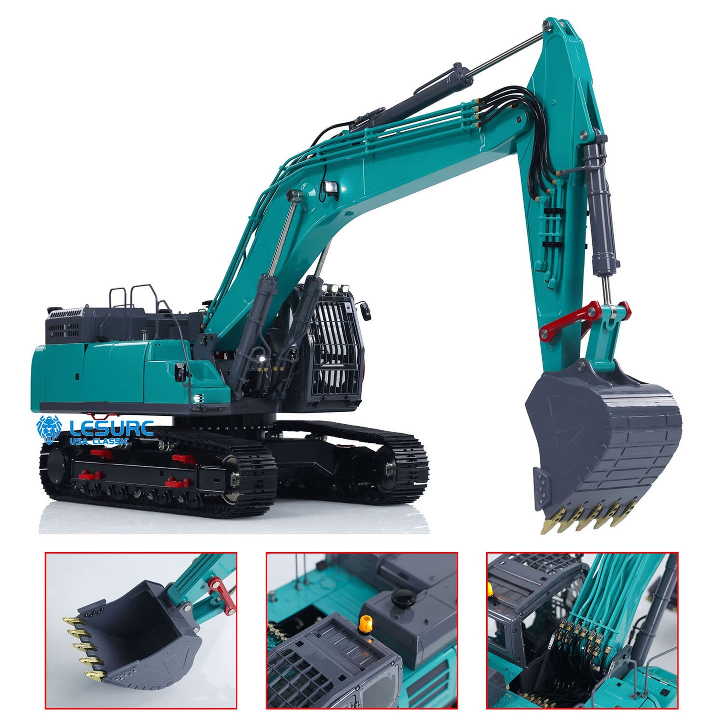 IN STOCK LESU SK500LC 1/14 Remote Control Hydraulic Excavator RC Digger Painted Assembled Optional Versions Hobby Model DIY Car