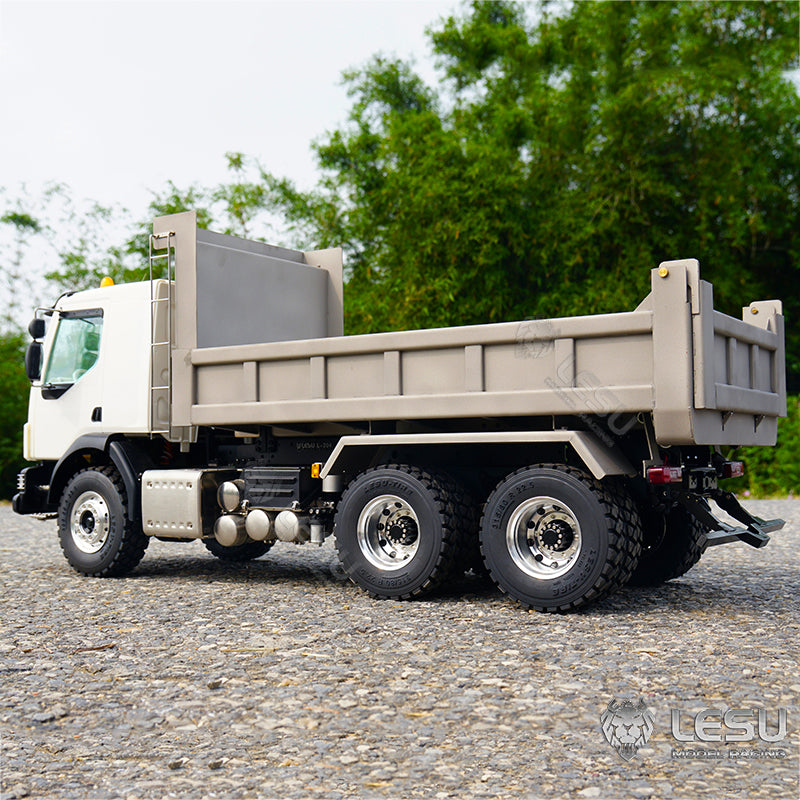 1/14 Scale LESU Metal 6x6 Remote Controlled Hydraulic Dumper Tipper Model W/ Sound Light System Motor Servo ESC for VM Truck