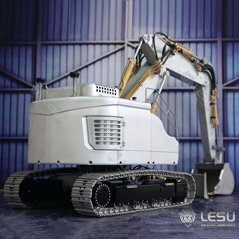 LESU 1/14 Metal RC Hydraulic Excavator Kits Aoue ET26L DIY Model Pump Valve ESC GPS Remote Control Construction Vehicles