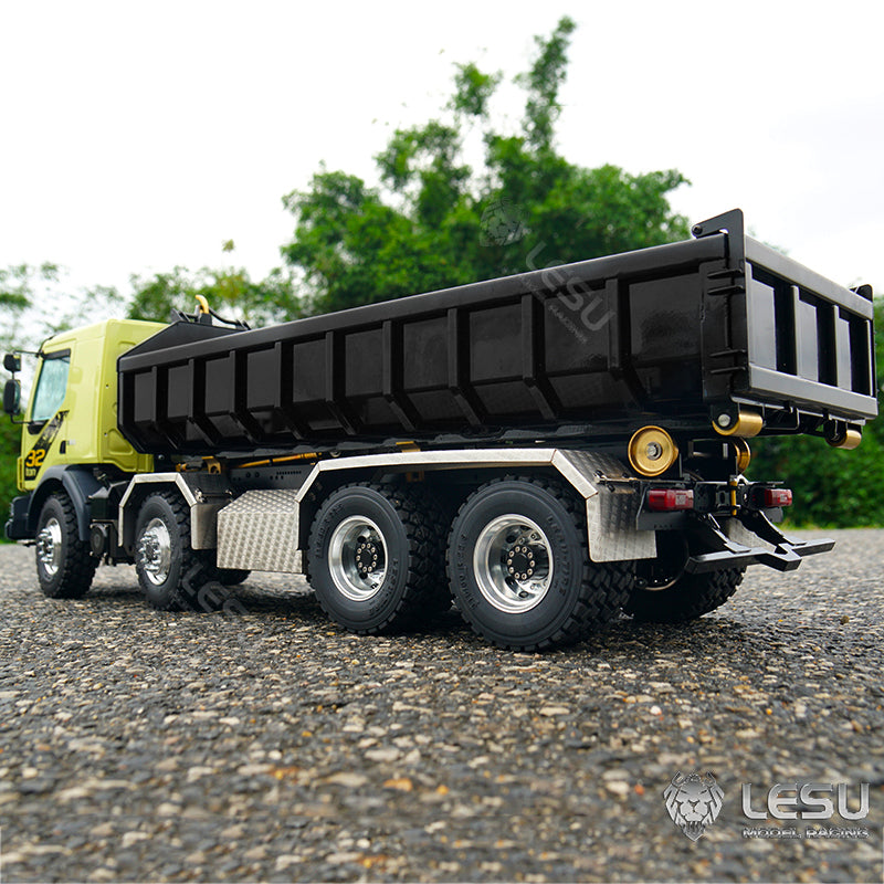 LESU 1/14 8x8 for Truck Hydraulic Radio Controlled Dumper Roll On/Off Tipper Construction Vehicle Model Sound Light System