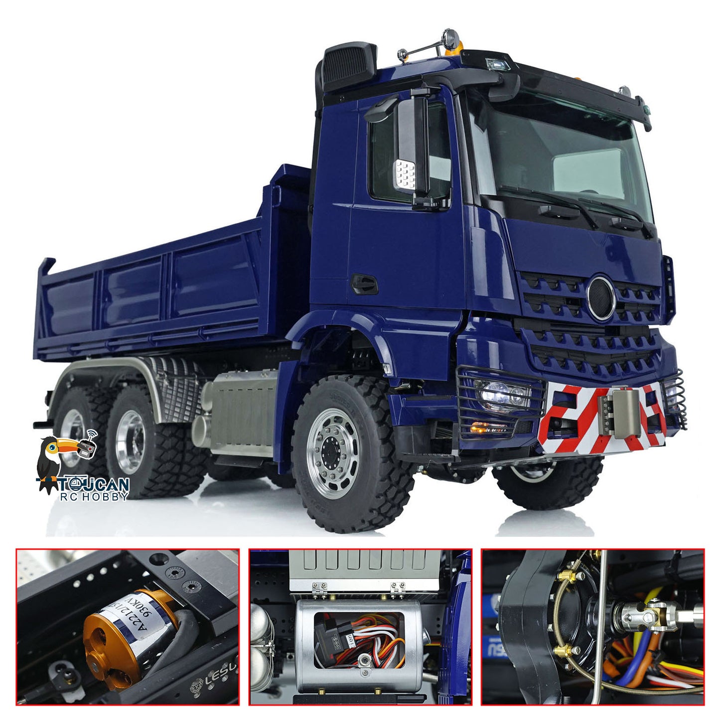 1/14 LESU RC Hydraulic Dumper Remote Control Truck 6X6 for 3363 Radio Control Car Brushless Motor DIY Painting Metal Chassis