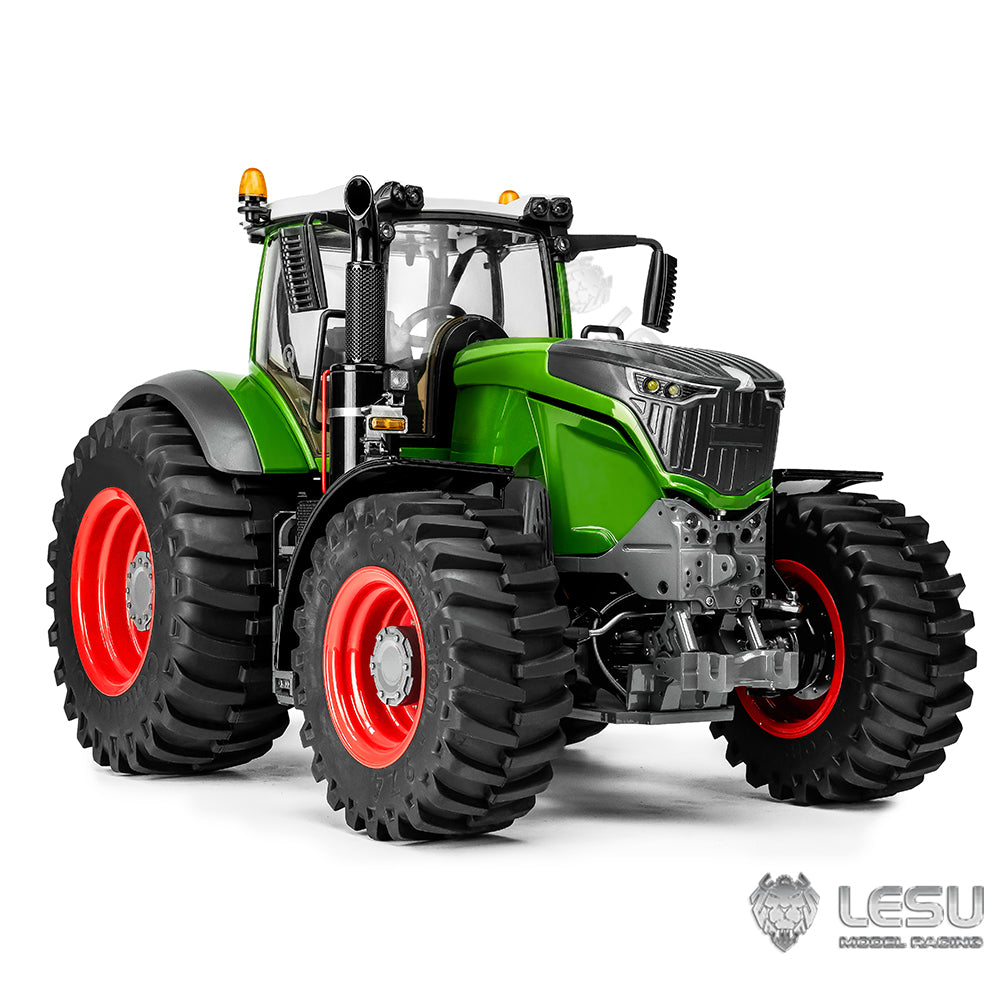 US STOCK 1/16 LESU 4X4 1050 Wheeled RC Tractors RTR AWD ft1050 Metal Chassis Car Differential Lock Painted Cabin Battery Teshulianjie