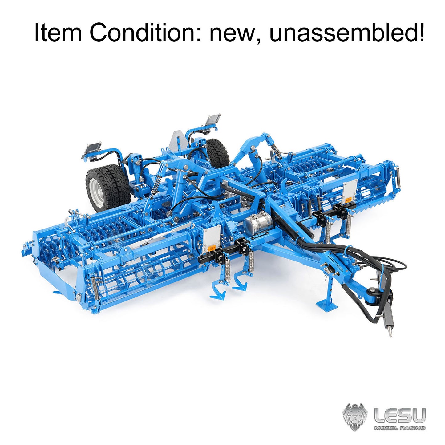 K500 Metal Seedbed Pre-sowing Soil Preparation Machine Planter KIT for LESU 1/14 RC Hydraulic Agricultural Car Tractor AOUE 1050