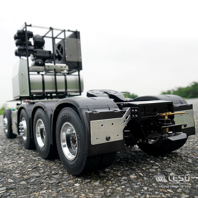 LESU 1/14 8*8 Heavy-duty Metal Chassis RC Highline 1851 3363 Tractor Truck Model W/ 3 Speed Gearbox Motor Servo Equipment Rack