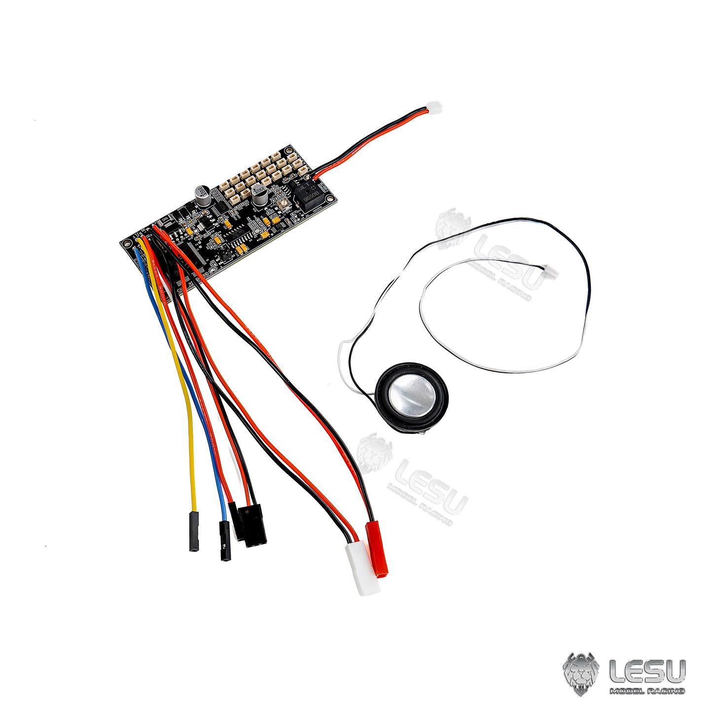 Metal Chassis Front Rear Axle Sway Bar Hydraulic Upgrade Kit Light System for LESU 1/14 RC Metal Light Truck U4023 AWD Off Road Model Car