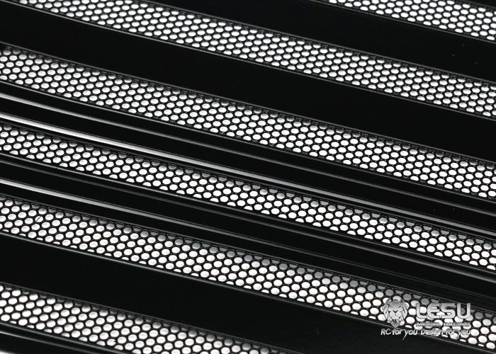 LESU Metal Front Grid Fence Honeycomb Square Grille for 1/14 Scale RC Tractor Truck Remote Control Model DIY Ornament Accessories