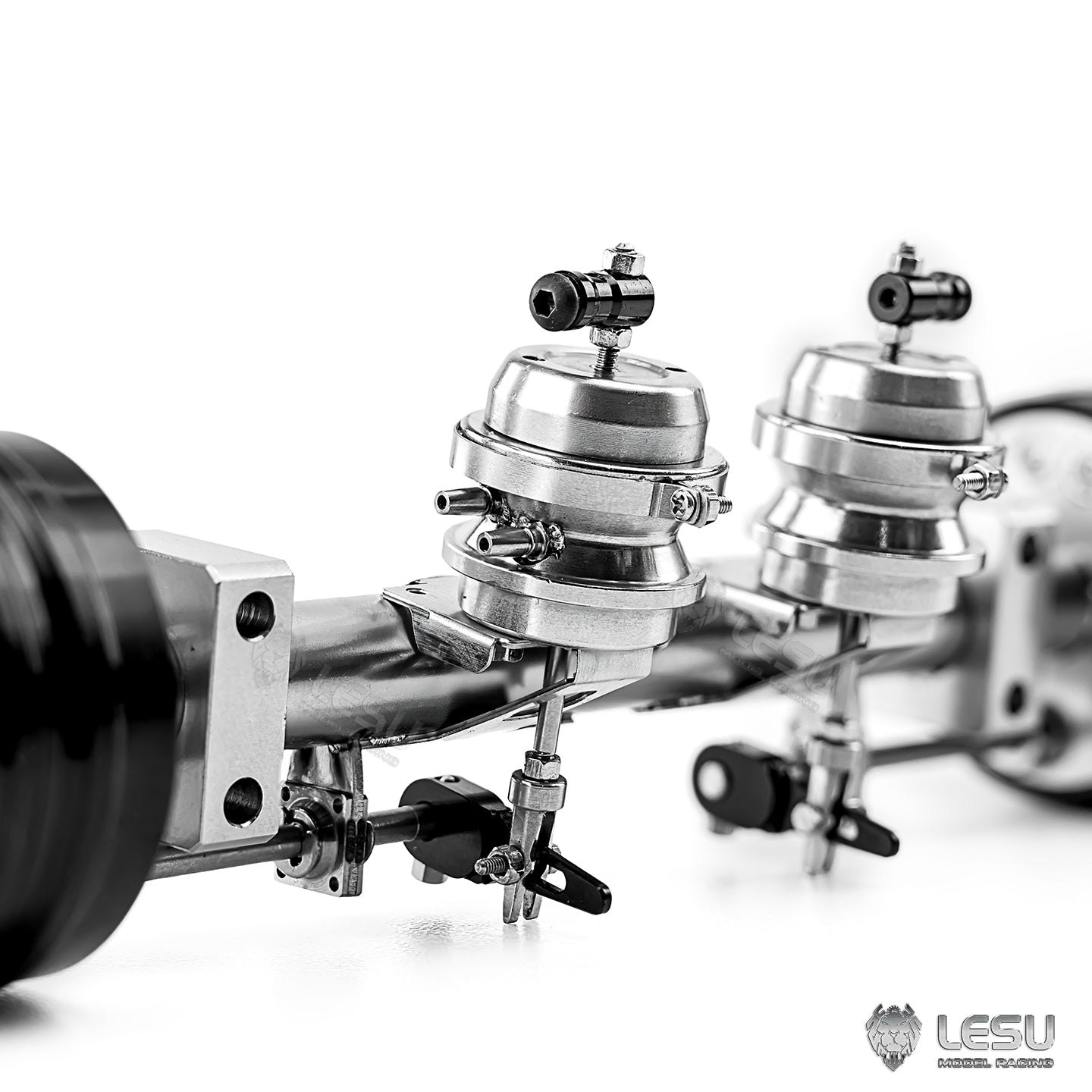 LESU Metal Brake and Parking Axle Non-driven Axle for 1/14 RC Trailer A0053 DIY Model Remote Control Tractor Truck Vehicle