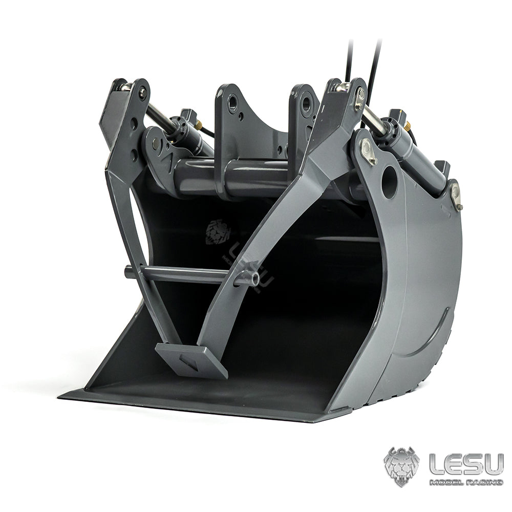 LESU Metal Grab Hammer Hydraulic Tiltable Bucket Ripper Spare Parts For 1/14 RC Aoue ET35 Hydraulic RC Excavator B0006 Model