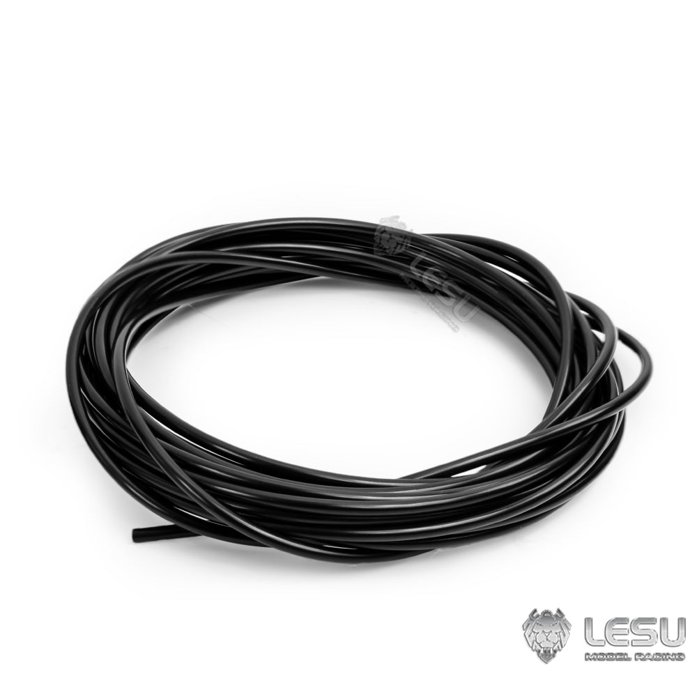 LESU Plastic Spring Sleeve Soft Stiff Oil Pipe Protector for 1/14 Crane Truck Forklift Haulage Truck Hydraulic System Parts