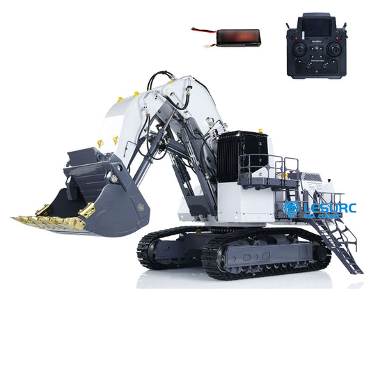 IN Stock LESU Aoue 9150 1/14 Metal RC Digger B0010 Hydraulic Excavator with Dual Pump Lifting Ladder 5CH Valve Light System for Scale Machinery Enthusiast