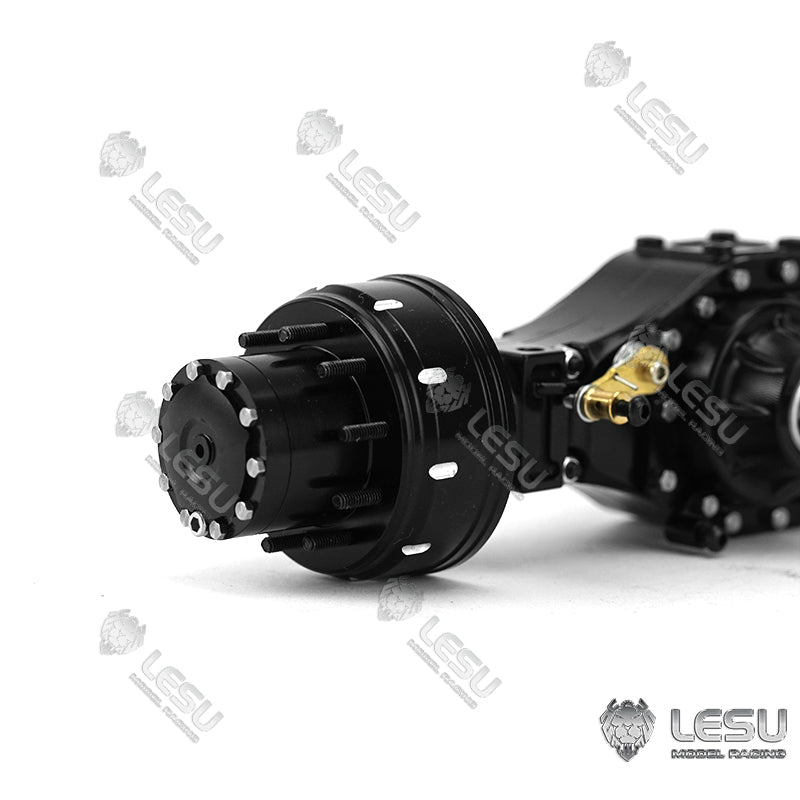 Differential Metal LESU Rear Front Wheel Reduction Axle for 1/14 Scale Remote Controlled Truck Dumper Model Car DIY