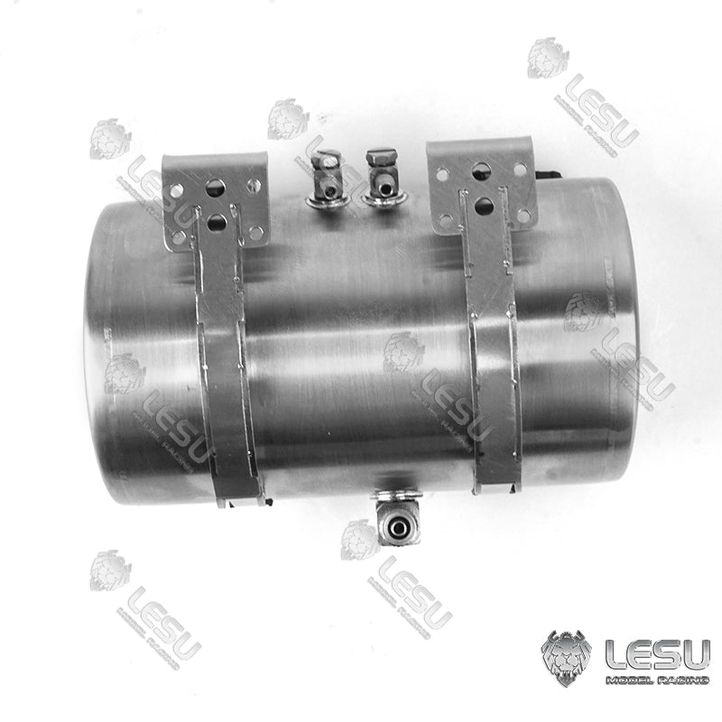 LESU Metal Hydraulic Simulated Oil Tank Accessory Suitable for 1/14 Scale Tractor Truck Dumper Tipper DIY Cars Spare Parts