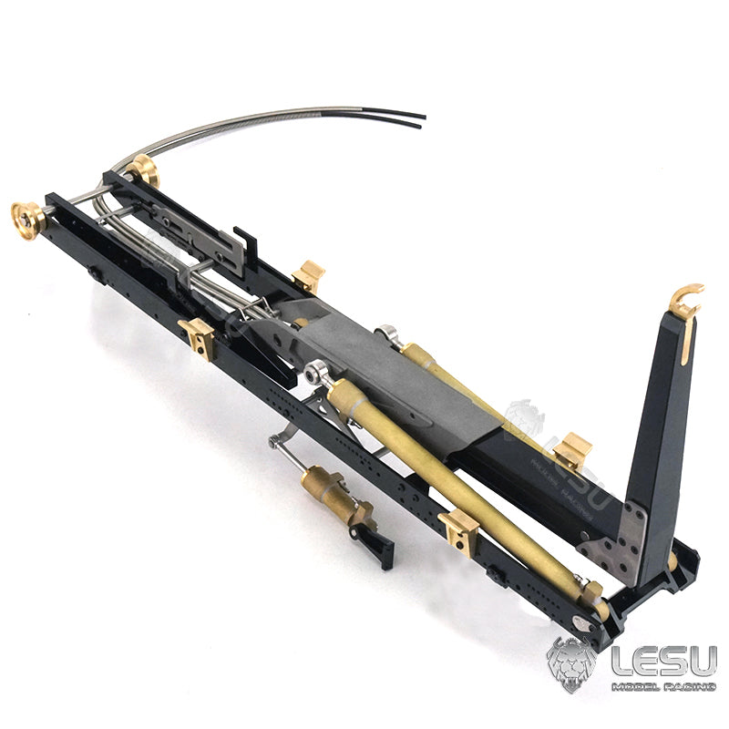 Trailer Bucket Hydraulic Cylinder Crane Valve Oil Tank Pump Suitable for LESU Metal 1/14 Roll On Off RC Dumper Truck Model