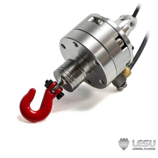 LESU Metal Manual Balance Fork Hydraulic Rotary Cylinder Hook Suitable for 1/14 RC Crane Dumper Truck Radio Control Cars