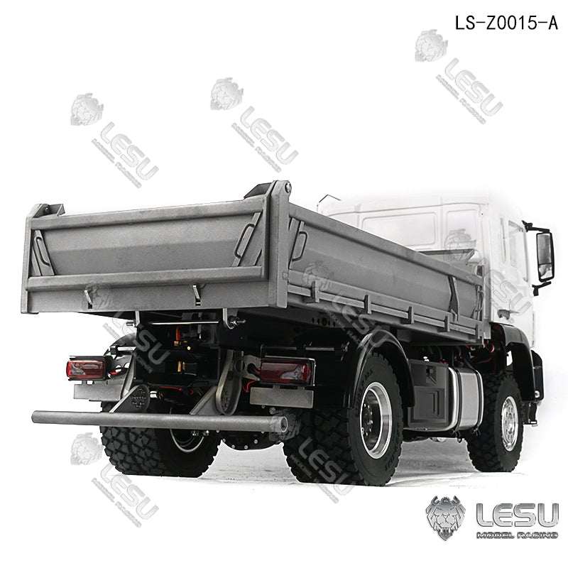 LESU 1/14 Scale Metal 4*4 Chassis TGS Hydraulic Dumper Truck Construction Vehicle Model W/ Light Sound System Motor ESC Servo