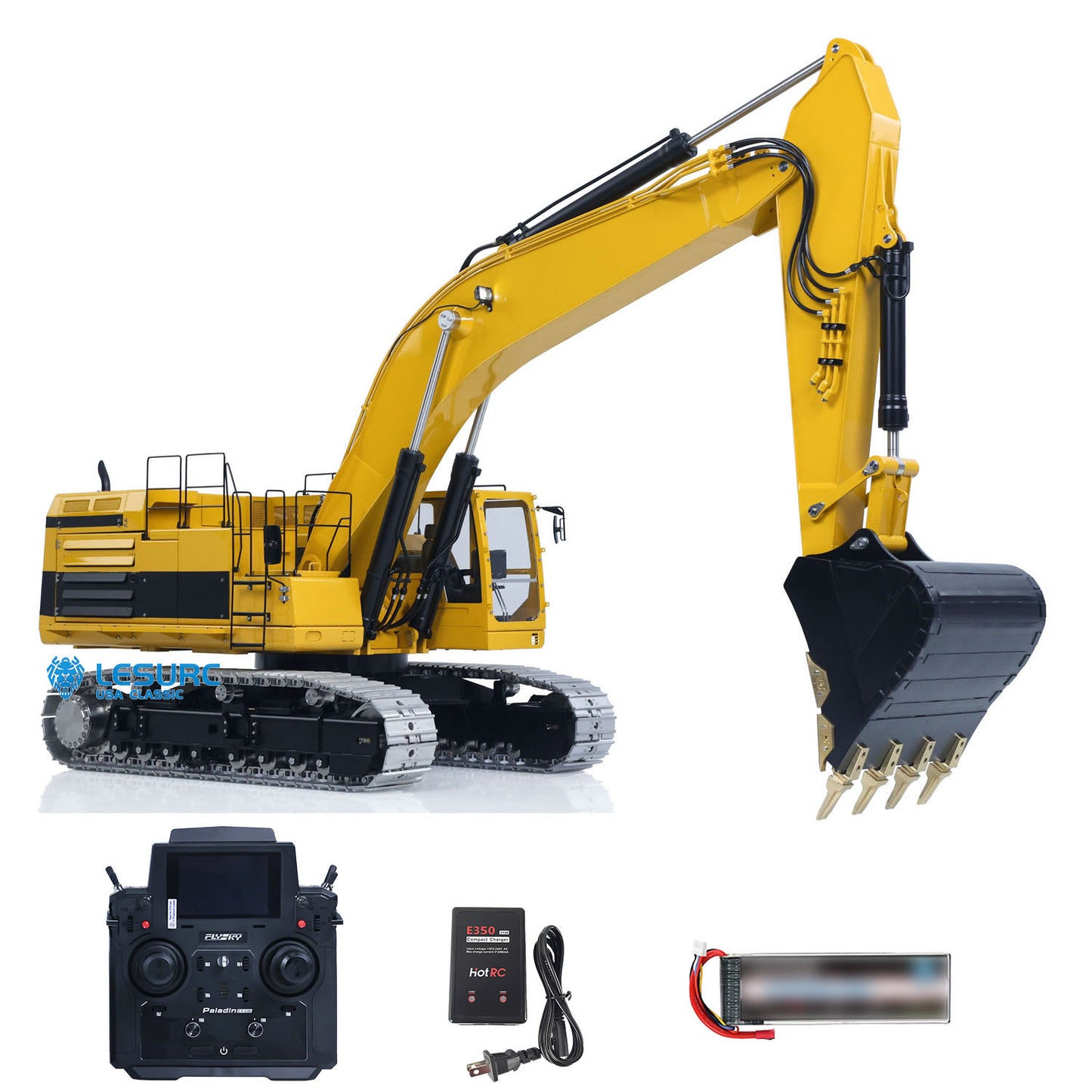LESU 1/14 Hydraulic RC Excavator C374F Remote Control Digger Heavy Construction Car Flysky Paladin PL18EV LITE Radio 6CH Valve