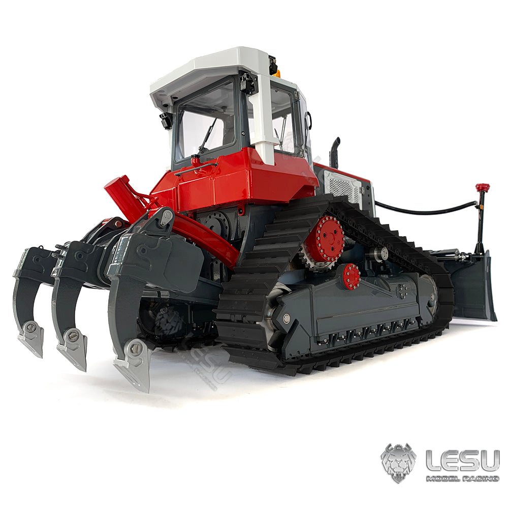 LESU 1/14 RTR RC Painted Assembled Hydraulic Model Aoue-DT60 Crawler Dozer Bulldozer W/ Light Sound PL18EV Controller Motor ESC