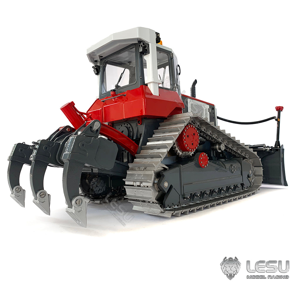 LESU 1/14 RTR RC Painted Assembled Hydraulic Model Aoue-DT60 Crawler Dozer Bulldozer W/ Light Sound PL18EV Controller Motor ESC