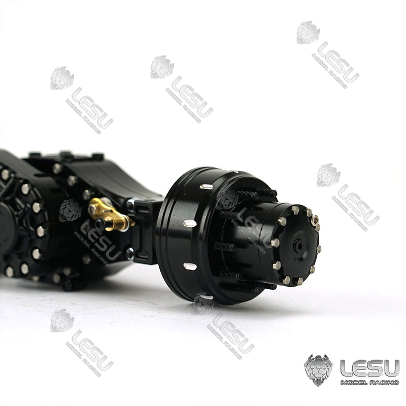 Differential Metal LESU Rear Front Wheel Reduction Axle for 1/14 Scale Remote Controlled Truck Dumper Model Car DIY