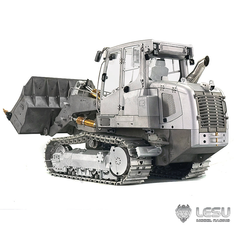 In Stock LESU 1/14 Metal Hydraulic Tracked 2CH Valve RC Unpainting/Painted Loader W/ Servo ESC Decals Light Sound System Motor Bucket