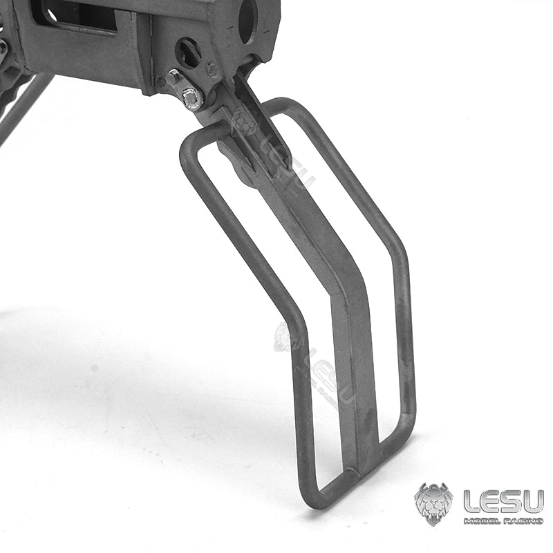 11.11 Flash Sale LESU Metal Fork Bucket Sweeper Brush Cleaner Ripper Scarifier Hay Clamp for 1/14 RC Hydraulic Skid Steer Loader DIY Model B0008 A0008