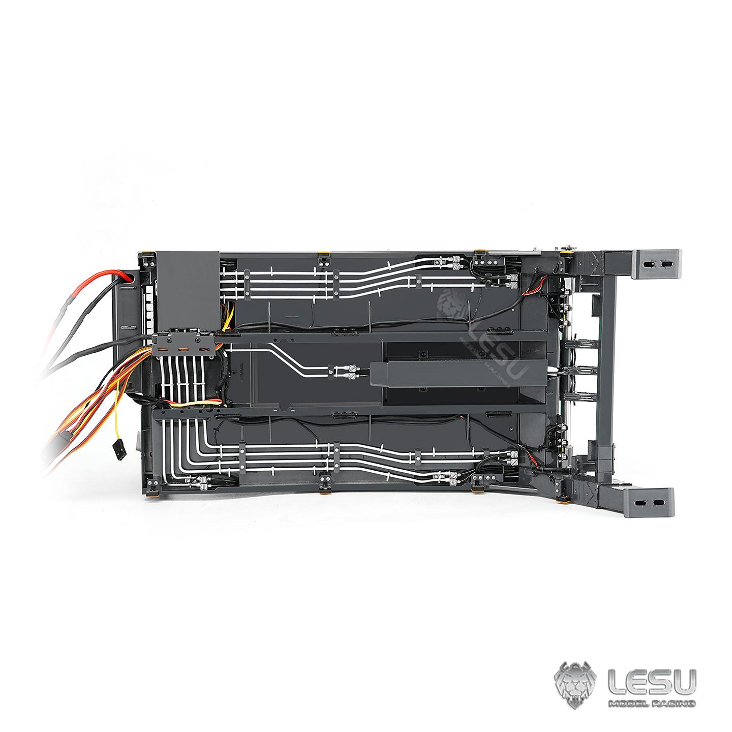 LESU 1/14 4X4 Skip Loader 3Speed 3363 MetalChassisRC Hydraulic Swing Arm Garbage Dump Truck Light Sound Hub Reduction Axle