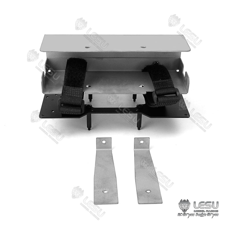 LESU 1/14 Metal Battery Compartment CNC Second Plate Set Suitable for RC Tractor Truck R620 Radio Control Dumper DIY Parts