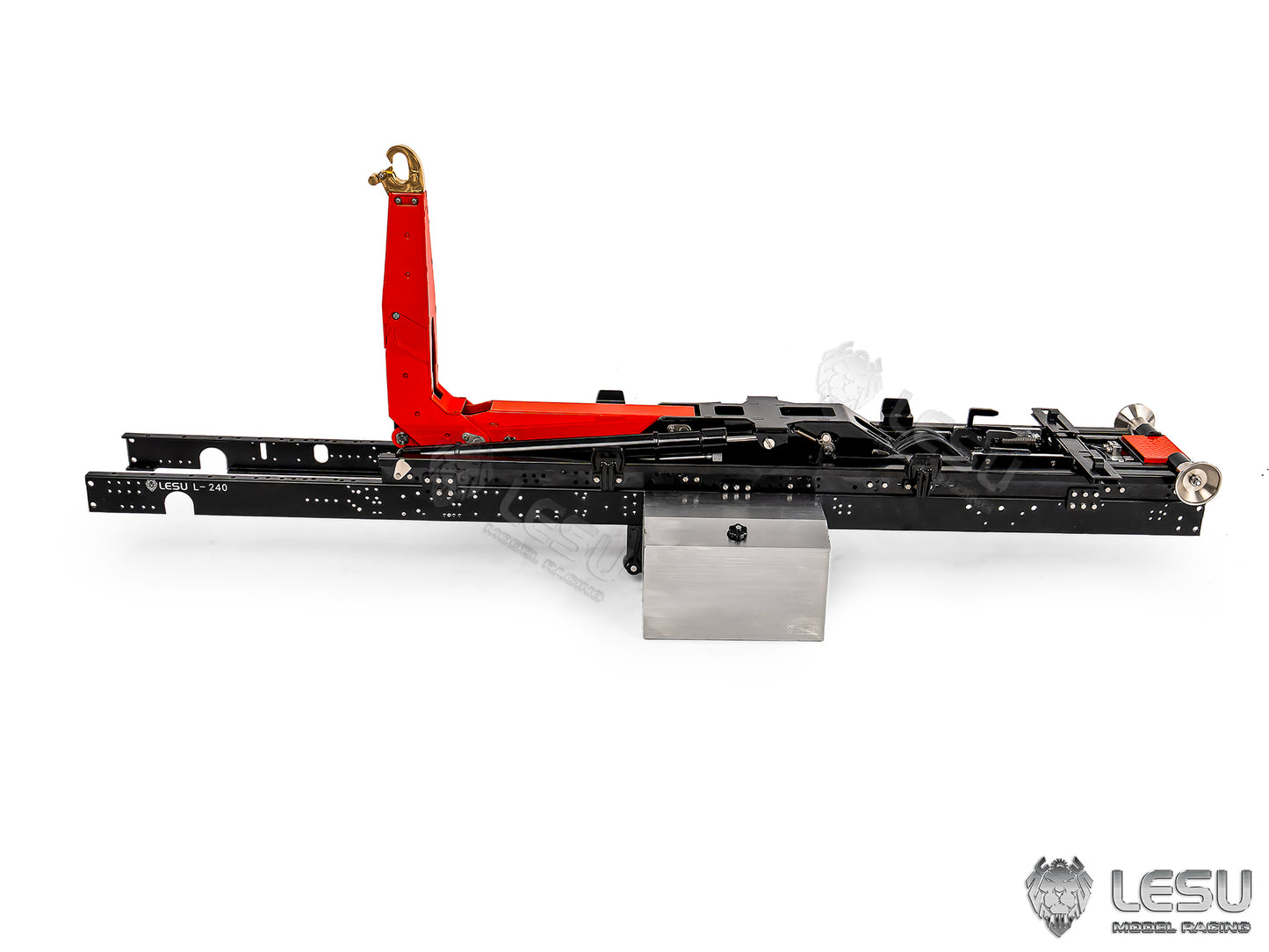 LESU Metal Foldable Roll On Off Dumper Set Suitable for 1/14 RC Hydraulic Full Dumper With 5TH Reversing Valve No Brush Motor