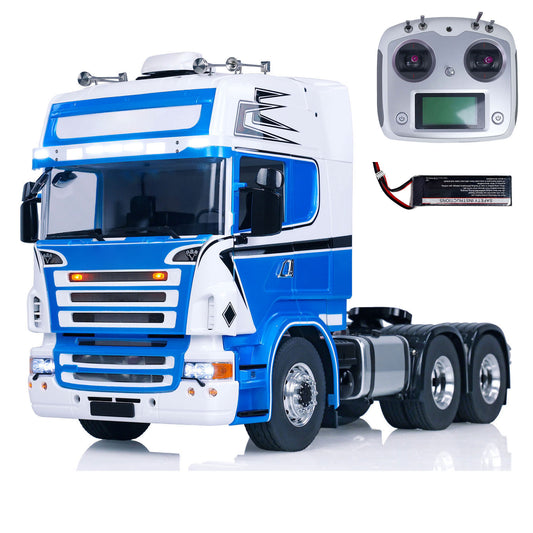 LESU 1/14 6x6 RC Tractor Truck Painted Assembled Radio Control Car Metal Chassis Hobby Model Optional Versions ESC Servo Motor