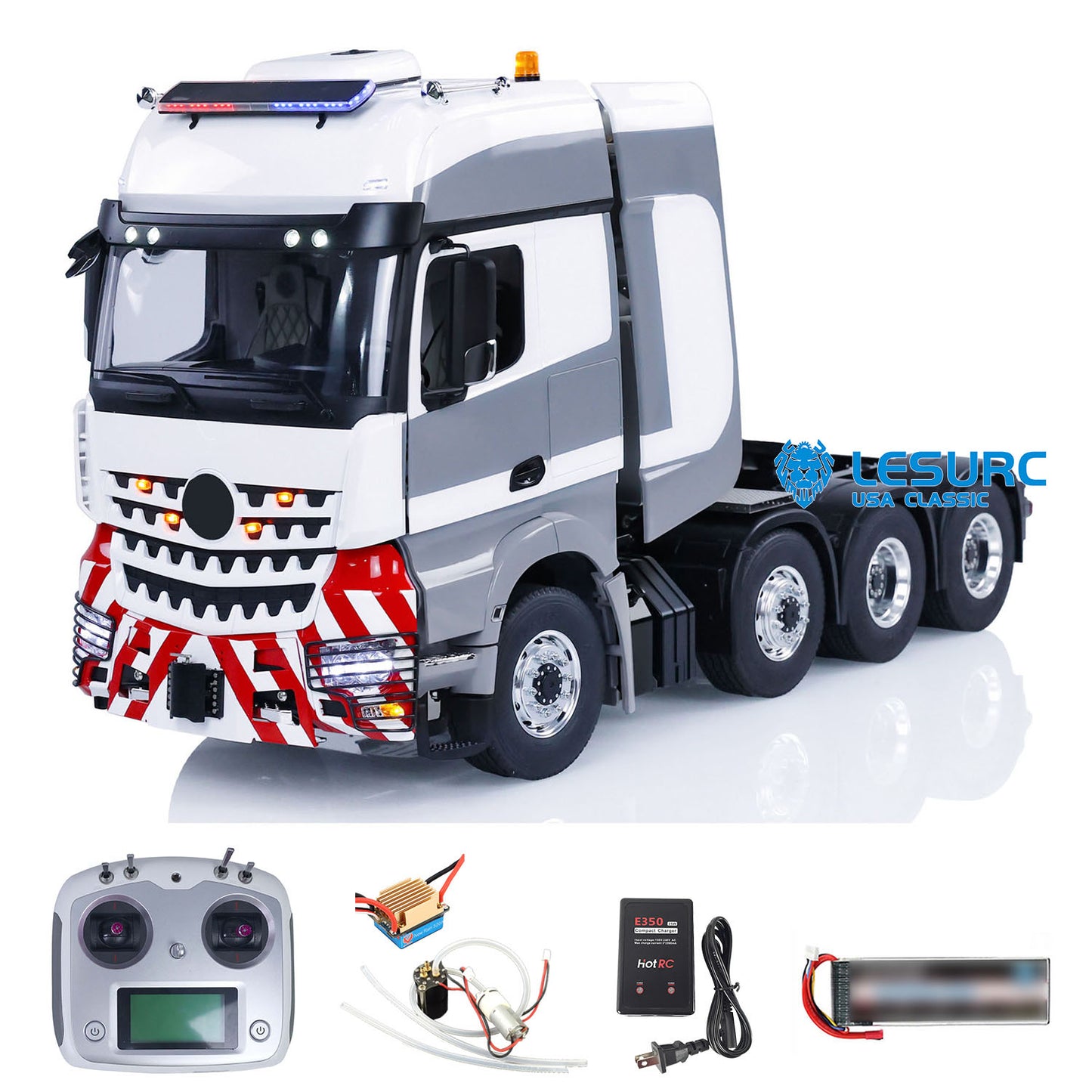 LESU Metal Chassis 8x8 RC Tractor Truck 1/14 Radio Controlled Cars Smoke Unit Sound 1851 3363 PNP RTR Version DIY Parts