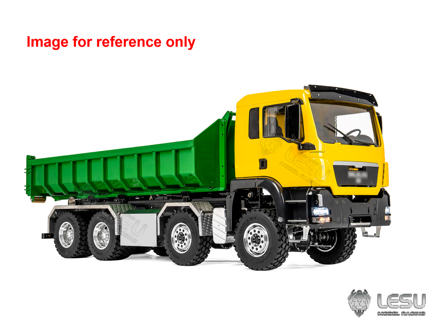 LIMITED-TIME SALE IN Stock LESU Z0098 1/14 Metal Hydraulic Roll On Off Dump Truck 8x8 Folding Hooklift Engineering vehicle with 3Speed Gearbox Differential Lock Sound Light