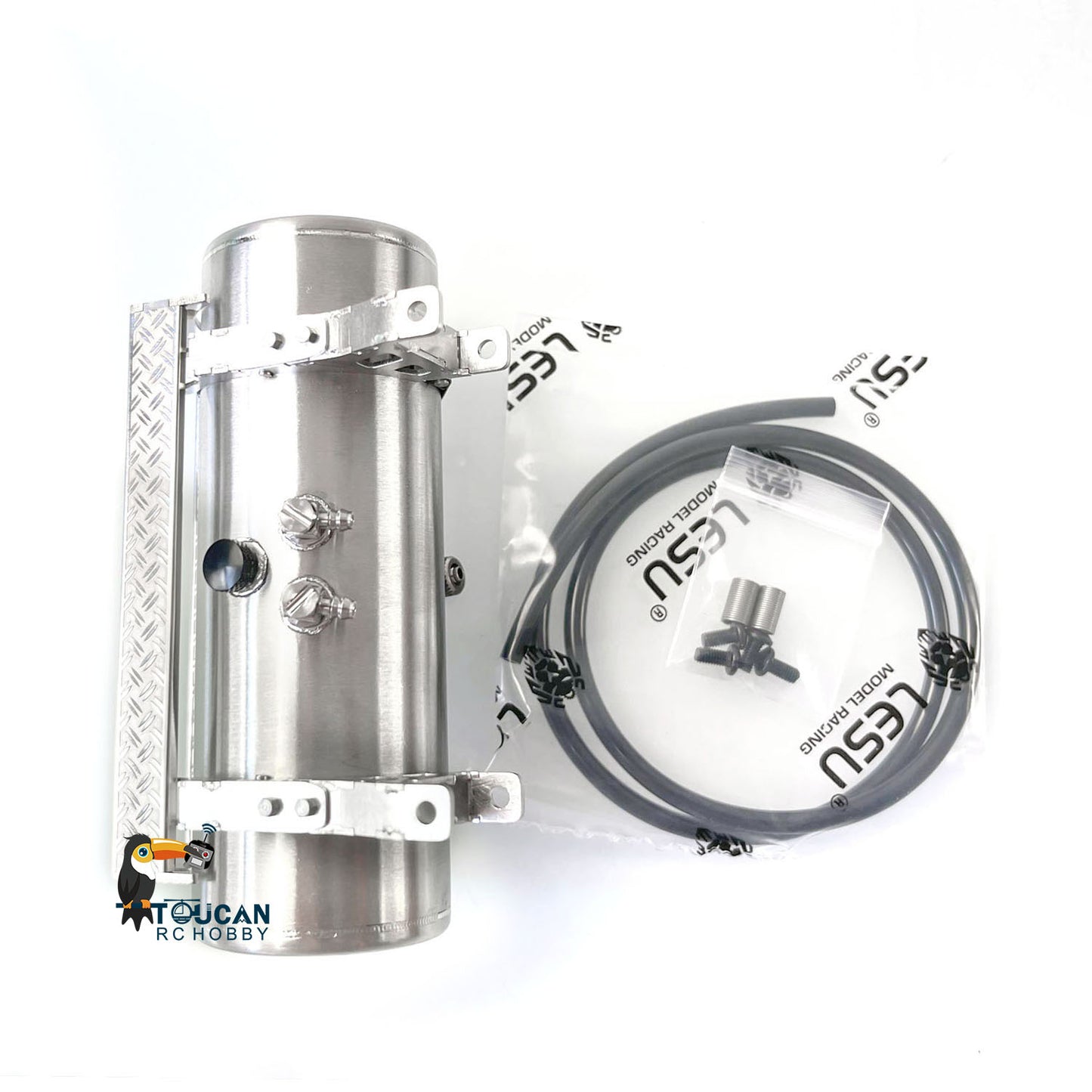 US STOCK 1/14 LESU 115MM Metal Hydraulic Round Oil Tank A DIY Spare Parts for TAMIYA RC Tractor Truck Radio Controlled Dumper Car Accessory