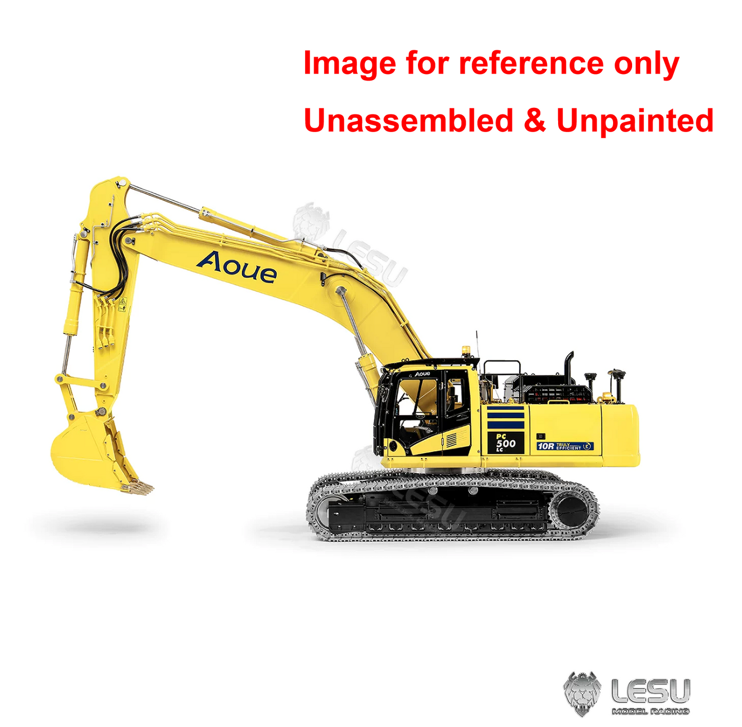LESU Aoue PC500 1/14 Metal RC Hydraulic Tracked Excavator KIT Painted RC Digger 7Ways Valve 3-4MPA Pump Light DIY Model