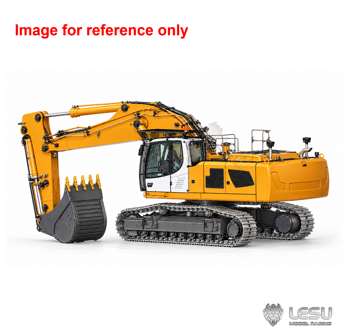 LESU LR956 1/14 Metal 2Arms RC Excavator B0029 Hydraulic Drive Digger with Dual Pumps 9CH Valve Brushless Motor Light System
