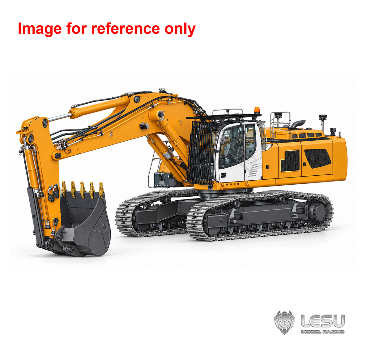 LESU LR956 1/14 Metal 2Arms RC Excavator B0029 Hydraulic Drive Digger with Dual Pumps 9CH Valve Brushless Motor Light System