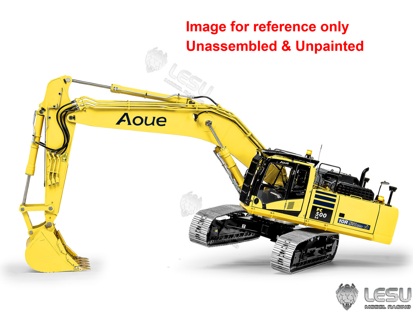 LESU Aoue PC500 1/14 Metal RC Hydraulic Tracked Excavator KIT Painted RC Digger 7Ways Valve 3-4MPA Pump Light DIY Model