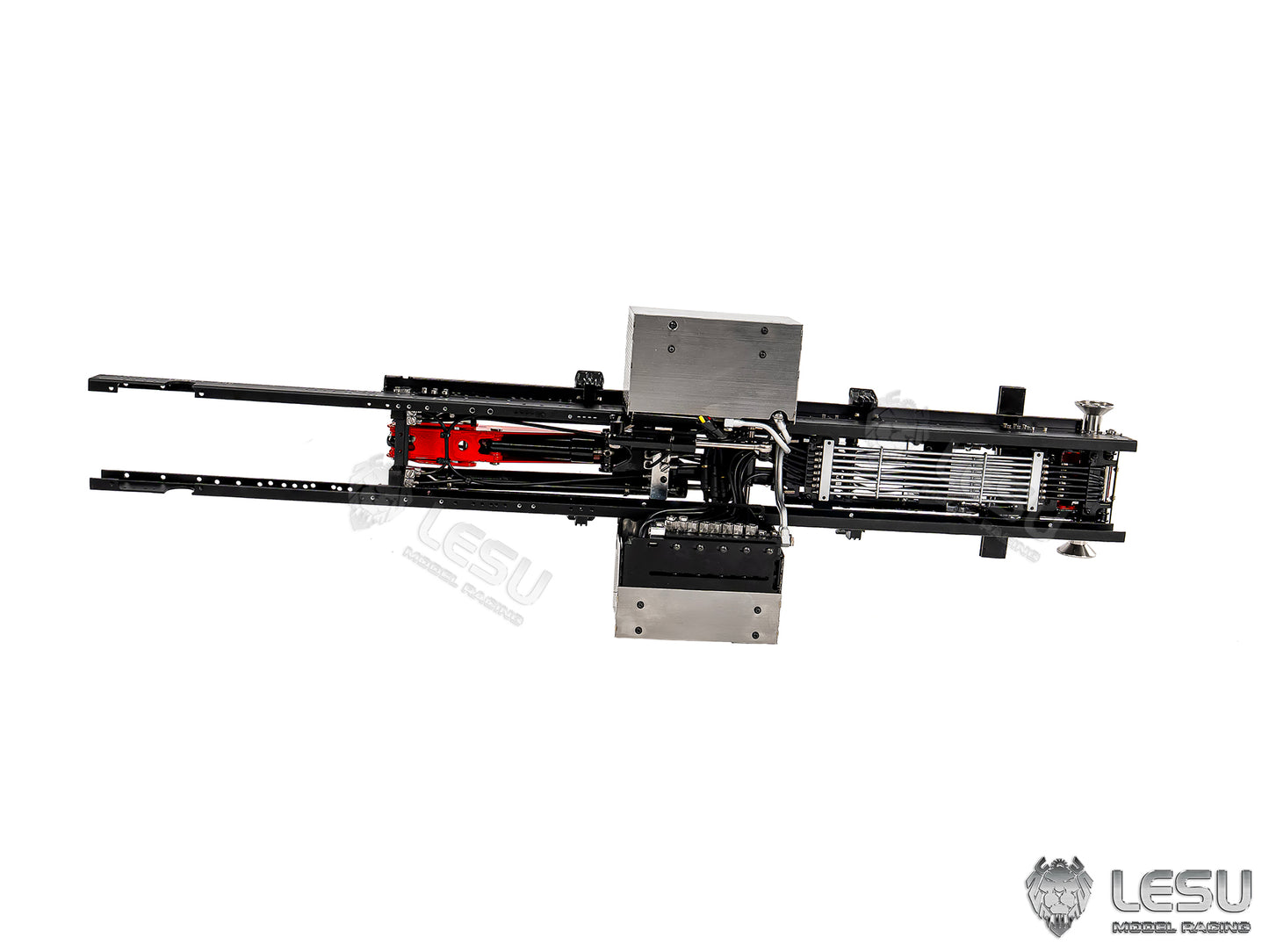 LESU Metal Foldable Roll On Off Dumper Set Suitable for 1/14 RC Hydraulic Full Dumper With 5TH Reversing Valve No Brush Motor