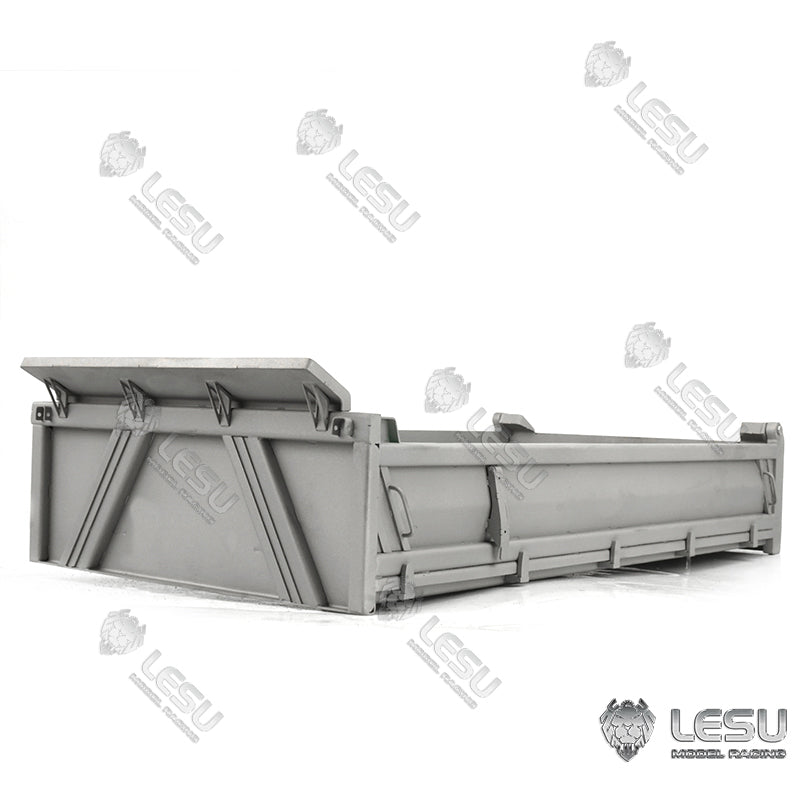 LESU Metal Spare Part Car Hopper Bucket Box Suitable for 1/14 4*4 RC Dumper Radio Controlled 2Axle Truck DIY Vehicle Model