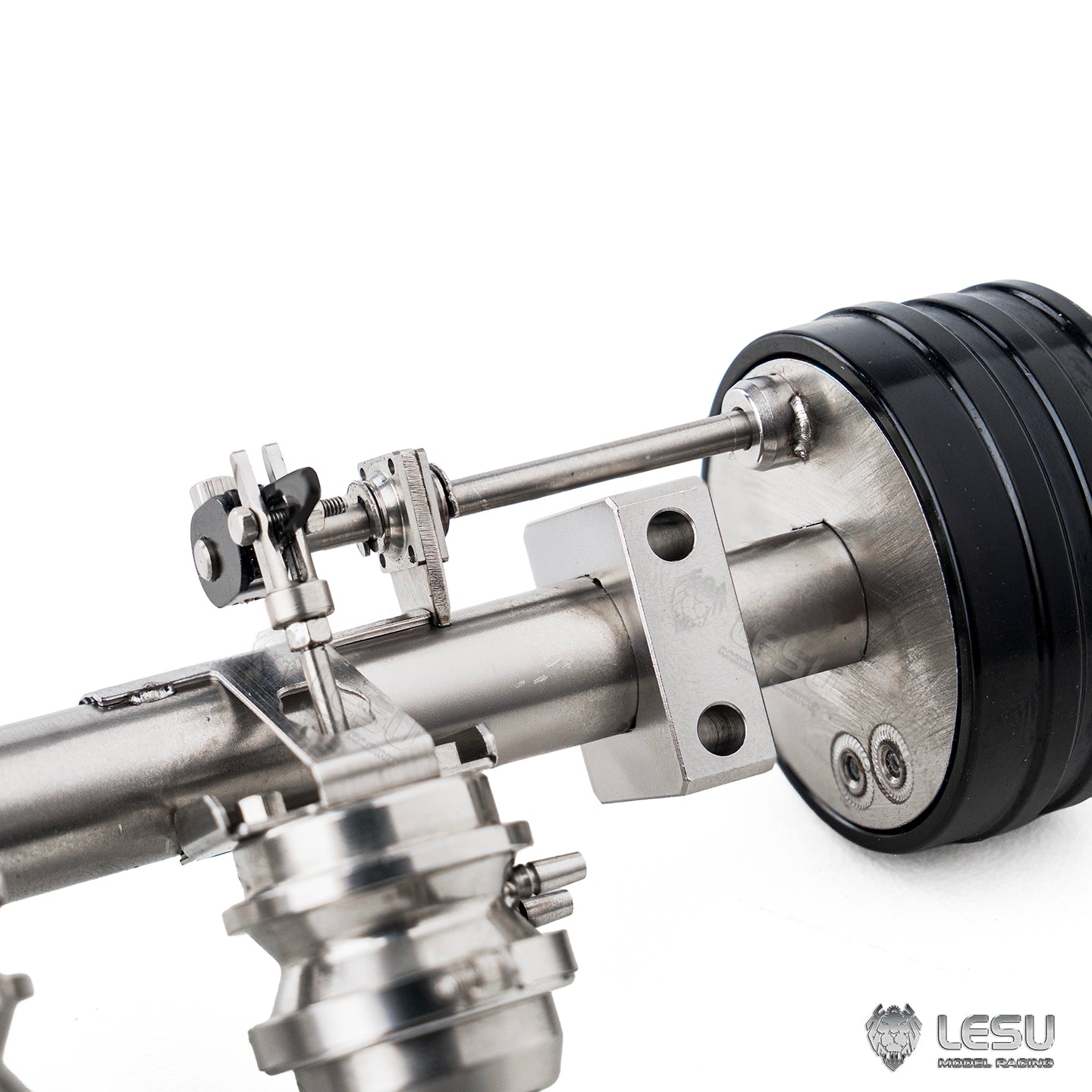 LESU Metal Brake and Parking Axle Non-driven Axle for 1/14 RC Trailer A0053 DIY Model Remote Control Tractor Truck Vehicle