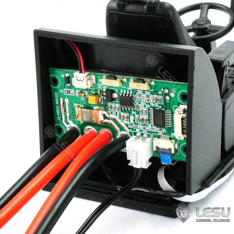 LESU 1/14 RC Metal Hydraulic Aoue ET30H Wheeled Painted Excavator Liquid Crystal Display Motor Servo ESC Light Sound Smoke Unit