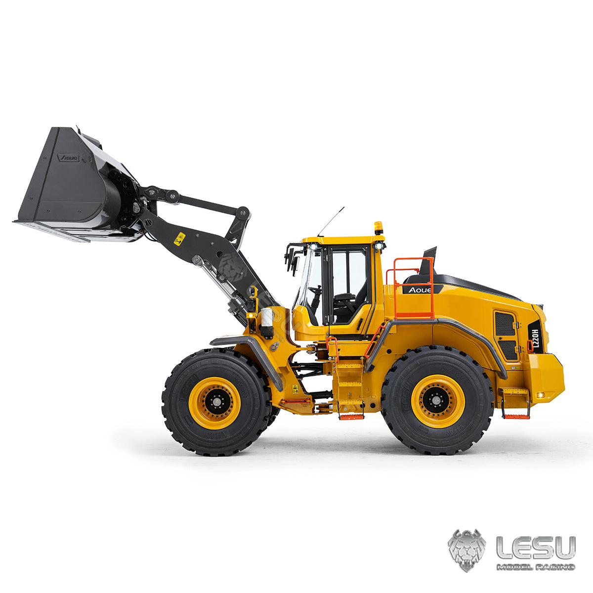 LESU L220H 1/14 Metal RC Hydraulic Wheel Loader A0013 PNP/RTR 4WD Construction Model Brushless FOC Motor 2 Speed Transmission Light Sound