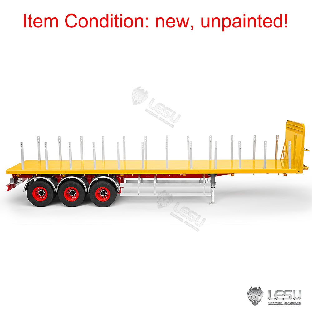 LESU 40FT 3Axles Semi Metal Trailer for 1/14 RC Tractor Truck Remote Control Car Electric Model