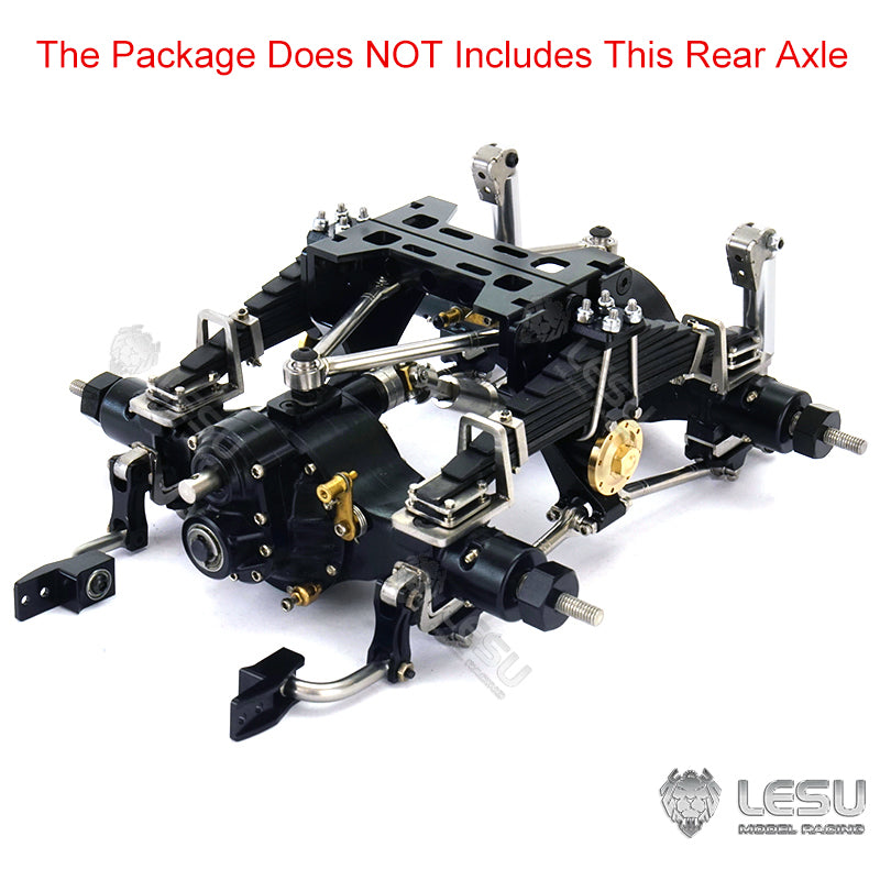 Metal Rear Suspension for LESU 1/14 Scale Differential Axles Tractor Truck Dumper Car Model Spare Parts Replacements Accessories