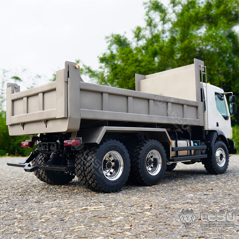 1/14 Scale LESU Metal 6x6 Remote Controlled Hydraulic Dumper Tipper Model W/ Sound Light System Motor Servo ESC for VM Truck