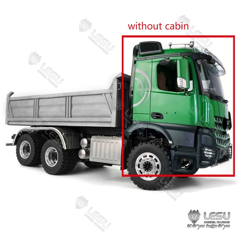 LESU 1/14 Remote Control 3363 3348 6*6 Dumper Truck Construction Vehicle Hydraulic System Motor Sound Light System Servo ESC